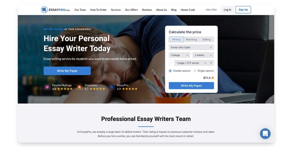 the writing services